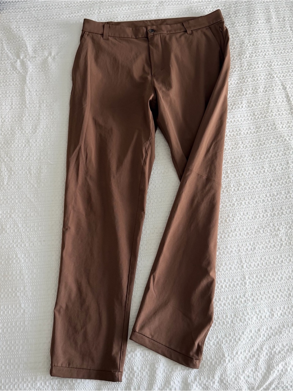 lululemon athletica Men's Brown Straight-Leg Performance Pants